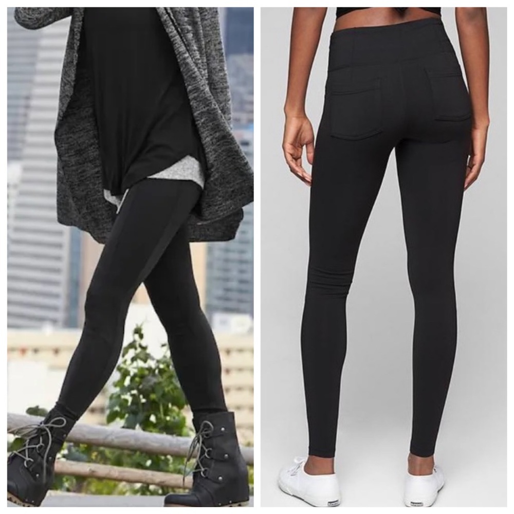 Athleta Metro Athletic High Waisted Athleisure Errands Pocket Leggings